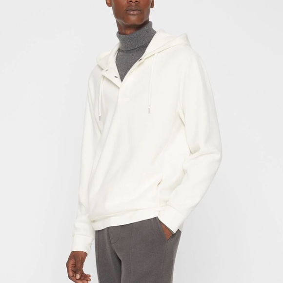 Brushed Hoodie - New WithTags - NEVER WORN - White/ Egret - Picture 1 of 5